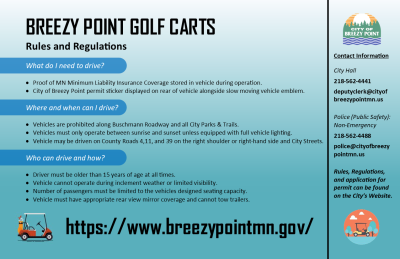 Golf Cart Rules and Regulations Image