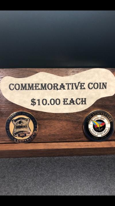 Front of commemorative coins